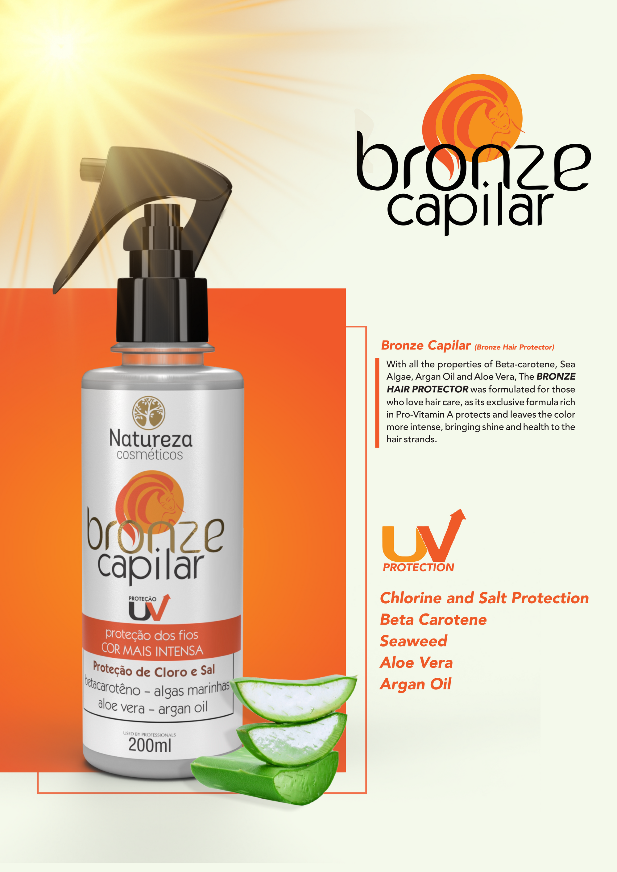 Bronze Capilar UV Protection (Natureza Cosmeticos Bronze Capilar 200ml)