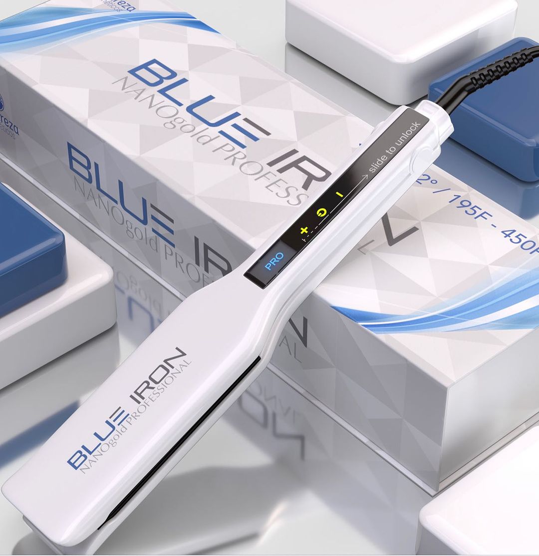Blue Iron Nanogold Professional (Natureza Hair Straightener)