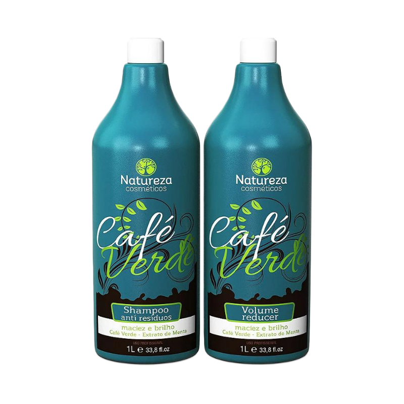 Caf Verde Brazilian Keratin Kit  Smooth, Strengthen & Reduce Volume   Natureza USA