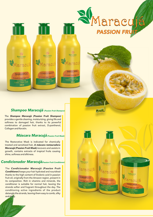 Passion Fruit Hair Mask – High-Performance Recovery Treatment 1kg (35.27 floz)