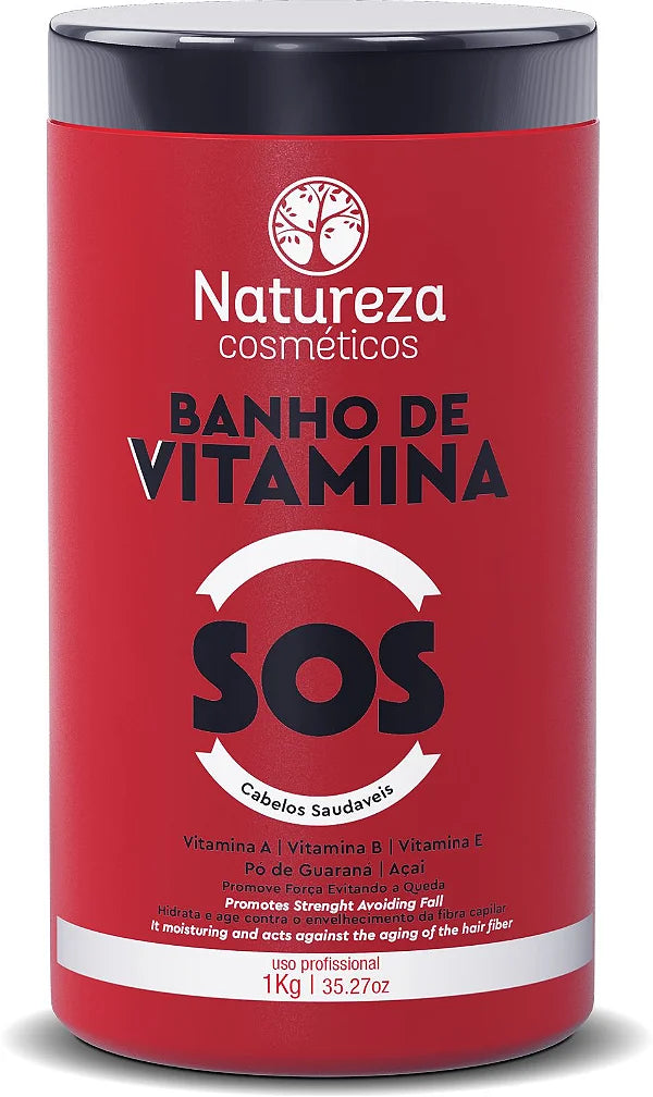 SOS Healthy Hair Vitamin Bath Mask (SOS Banho de Vitamina Mascara 35oz)