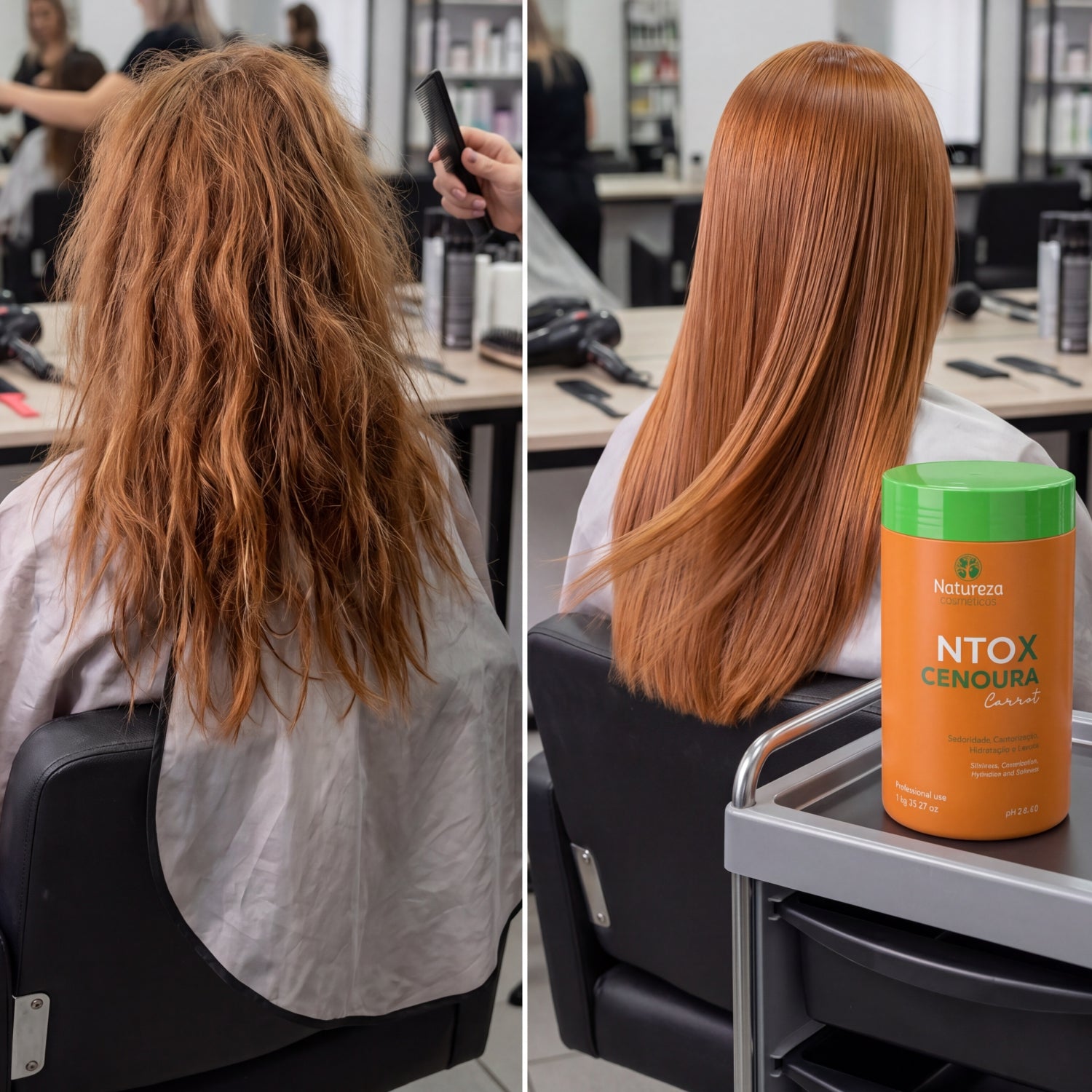 Carrot Hair Botox – Hydrate, Rebuild & Reduce Volume 1kg (35.27 fl