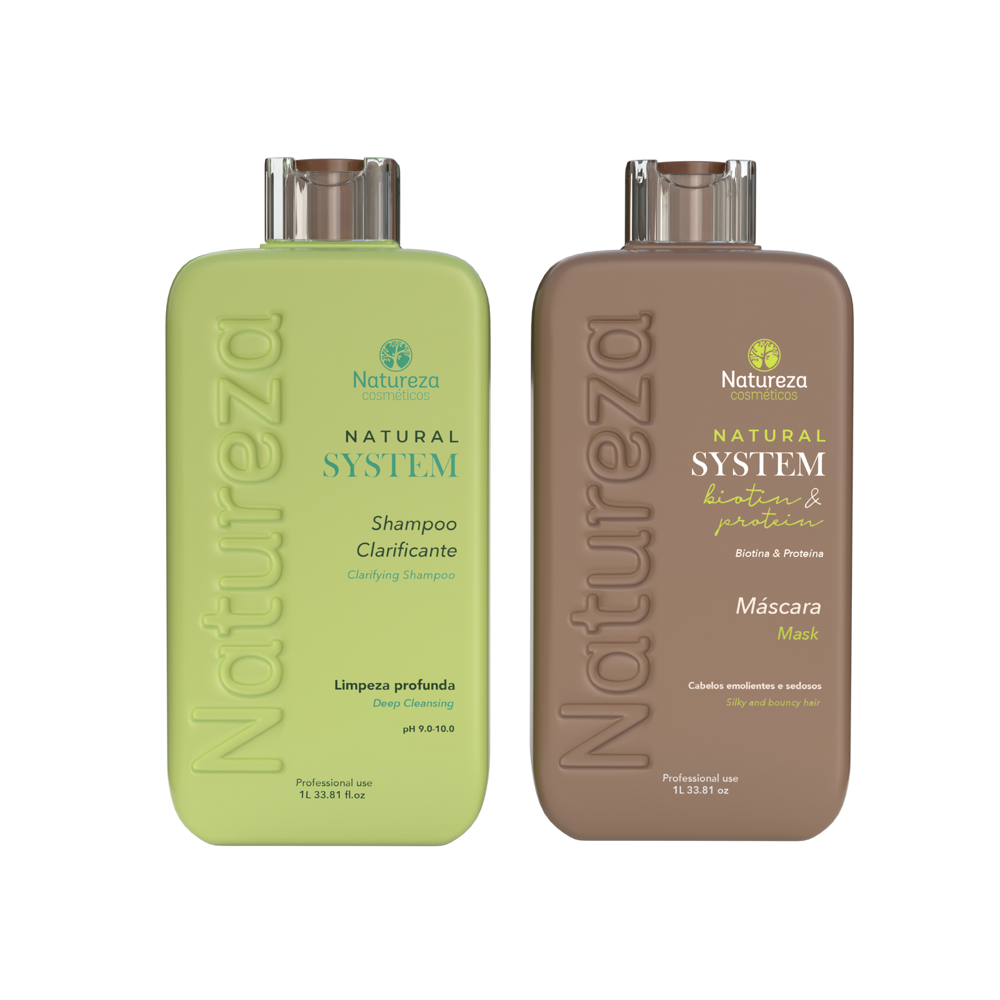 Natureza Cosmeticos Nanoplasty Biotin Natural Therapy Treatment (Набор для выпрямления волос)