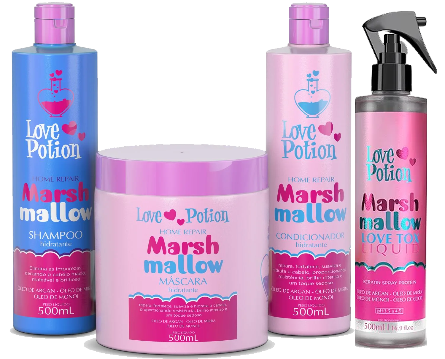 Marshmallow Bundle (Keratin + Shampoo + Mask +Liquid Tox)