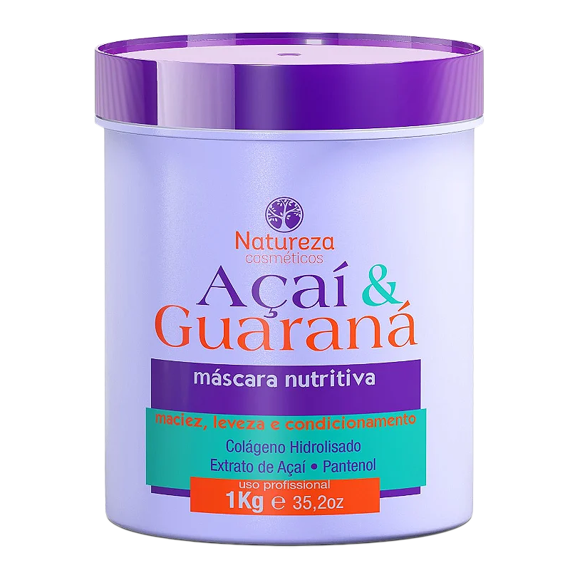 Açaí &  Guarana Hair Mask – Deep Nutrition for Damaged Hair 1kg (35.27 fl.oz)