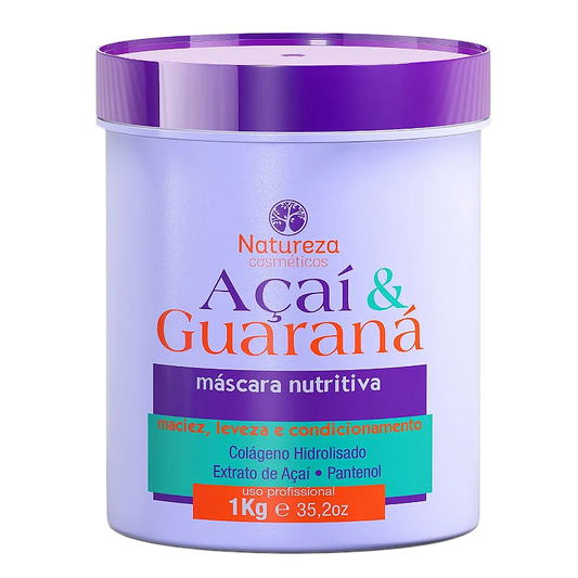 Açaí &  Guarana Hair Mask – Deep Nutrition for Damaged Hair 1kg (35.27 fl.oz)