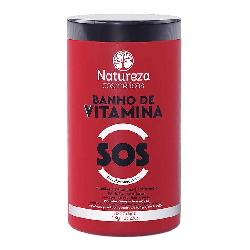 Mascarilla capilar SOS Vitamin Bath – Tratamiento intensivo de reparación y recuperación 1 kg (35,27 fl.oz)