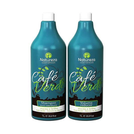 Café Verde Brazilian Keratin Kit – Smooth, Strengthen & Reduce Volume 1lt (33.81 fl.oz)