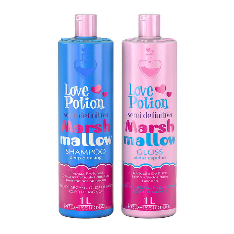 Semi Definitive Marshmallow Kit – Organic Hair Straightening System 1lt (33.81 fl.oz)