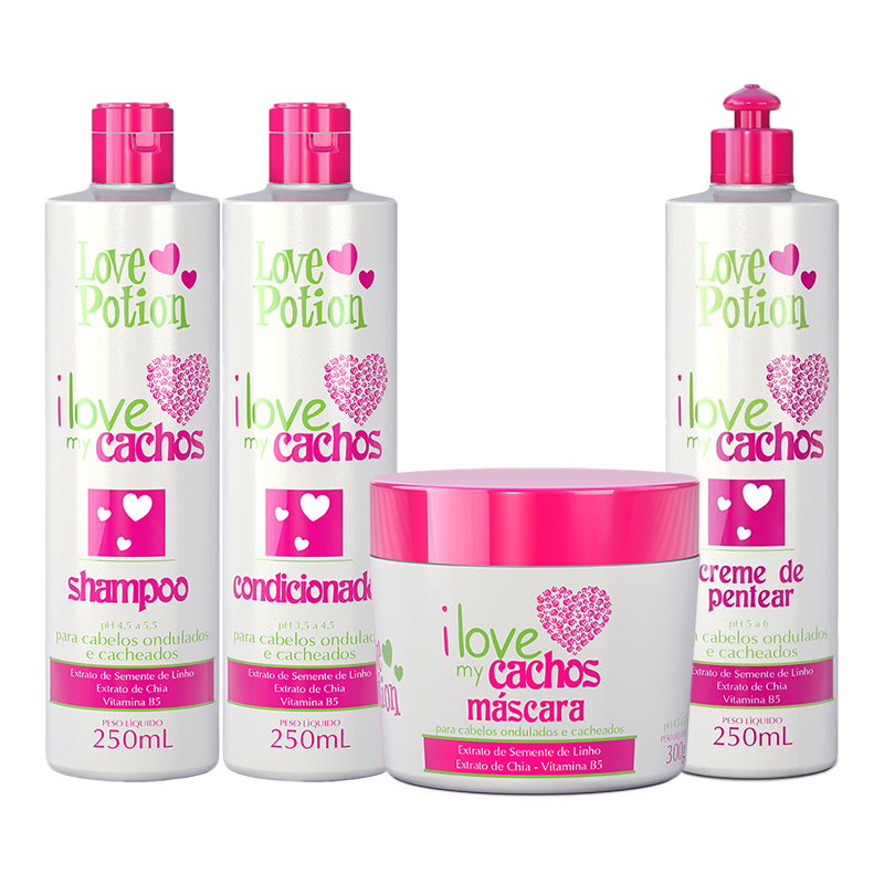 Kit de cabelo I Love My Curls (Love Potion USA 8,5 onças)
