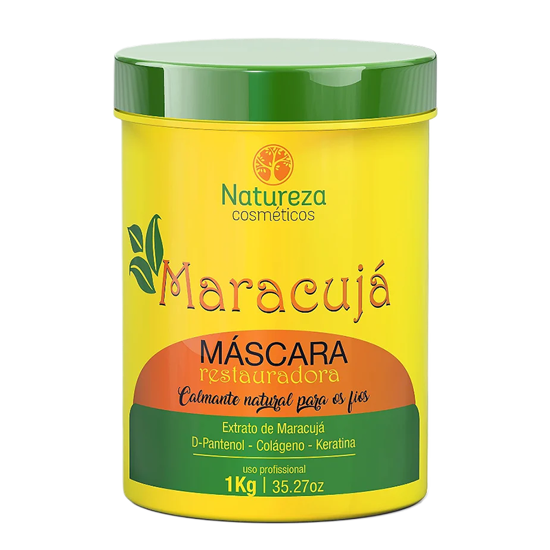 Mascarilla capilar de maracuyá – Tratamiento de recuperación de alto rendimiento 1 kg (35,27 onzas líquidas)