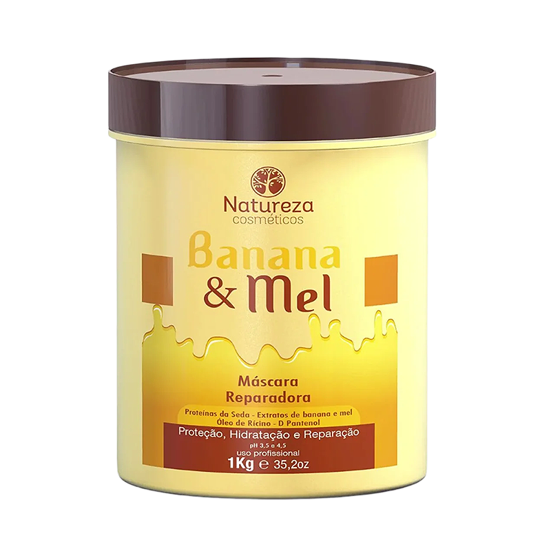 Banana & Honey Hair Mask – Deep Hydration & Strength 1kg (35.27 fl.oz)