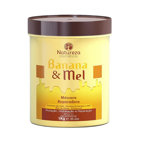Banana & Honey Hair Mask – Deep Hydration & Strength 1kg (35.27 fl.oz)