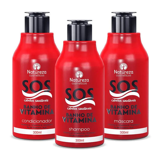 SOS Healthy Hair Home Care – Vitamin Bath Kit 300ml (10.14 fl.oz)