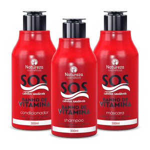 SOS Healthy Hair Vitamin Bath Home Care (SOS Banho de Vitamina Kit)