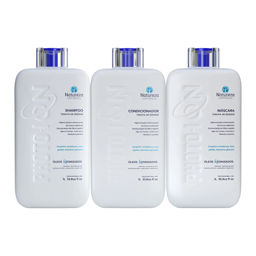 Kit de terapia de ozono: champú, mascarilla y acondicionador de 33,81 oz (1 litro)