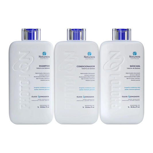 Kit de terapia de ozono: champú, mascarilla y acondicionador de 33,81 oz (1 litro)